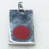 Stainless Steel Pendant, Rectangle, 18x30mm, Sold by PC  