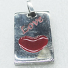 Stainless Steel Pendant, Rectangle, 18x30mm, Sold by PC  