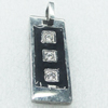 Stainless Steel Pendant, 14x36mm, Sold by PC  