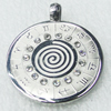 Stainless Steel Pendant, 30x36mm, Sold by PC  