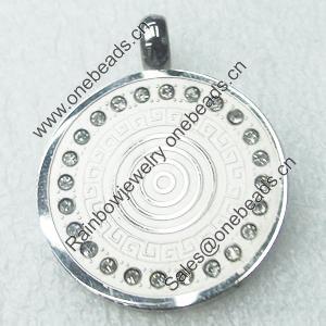 Stainless Steel Pendant, 30x36mm, Sold by PC  