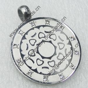 Stainless Steel Pendant, 30x36mm, Sold by PC  