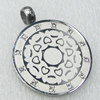 Stainless Steel Pendant, 30x36mm, Sold by PC  