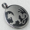 Stainless Steel Pendant, 30x36mm, Sold by PC  