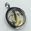 Stainless Steel Pendant, 25x33mm, Sold by PC  