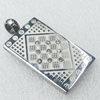 Stainless Steel Pendant, 20x40mm, Sold by PC  