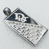 Stainless Steel Pendant, 20x40mm, Sold by PC  