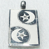 Stainless Steel Pendant, 20x40mm, Sold by PC  