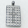 Stainless Steel Pendant, 20x40mm, Sold by PC  