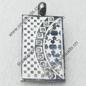 Stainless Steel Pendant, 20x40mm, Sold by PC  