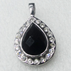 Stainless Steel Pendant, Teardrop, 19x33mm, Sold by PC  