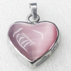 Stainless Steel Pendant, Heart, 25x28mm, Sold by PC  