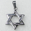 Stainless Steel Pendant, Star, 20x28mm, Sold by PC  