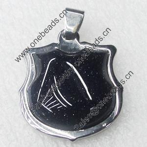 Stainless Steel Pendant, 25x29mm, Sold by PC  