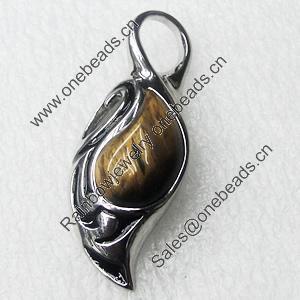 Stainless Steel Pendant, 18x44mm, Sold by PC  