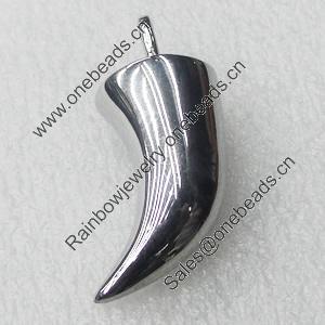 Stainless Steel Pendant, 15x34mm, Sold by PC  