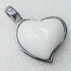 Stainless Steel Pendant, Heart, 23x21mm, Sold by PC  
