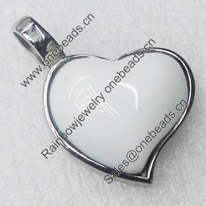 Stainless Steel Pendant, Heart, 23x21mm, Sold by PC  