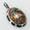Stainless Steel Pendant, 21x35mm, Sold by PC  