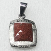 Stainless Steel Pendant, 18x25mm, Sold by PC  
