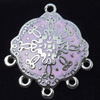 Zinc Alloy Enamel Connector, 24x28mm, Sold by Bag  