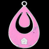 Zinc Alloy Enamel Pendant, 22x35mm, Sold by Bag  