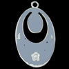 Zinc Alloy Enamel Pendant, 20x35mm, Sold by Bag  