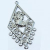 Connector, Zinc Alloy Jewelry Findings, 32x58mm, Sold by Bag  