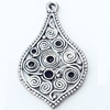 Pendant, Zinc Alloy Jewelry Findings, 24x41mm, Sold by Bag  