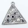 Pendant, Zinc Alloy Jewelry Findings, Triangle, 29x29mm, Sold by Bag  