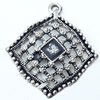 Pendant, Zinc Alloy Jewelry Findings, 30x34mm, Sold by Bag  