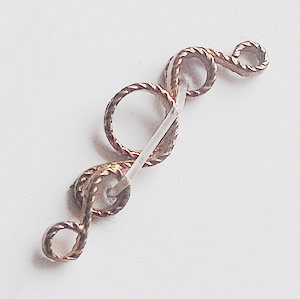 Copper Connectors Jewelry Findings, 5x22mm, Sold by Bag