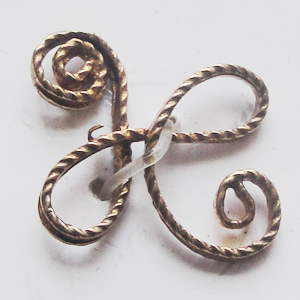 Copper Connectors Jewelry Findings, 12x11mm, Sold by Bag