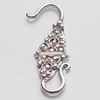 Copper Clasps Jewelry Findings, 5x20mm, Sold by Bag 