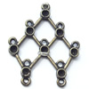Connector, Zinc Alloy Jewelry Findings, 27x32mm, Sold by Bag
