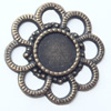 Connector, Zinc Alloy Jewelry Findings, Outside diameter:27mm Inside diameter:10mm, Sold by Bag
