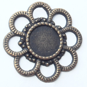 Connector, Zinc Alloy Jewelry Findings, Outside diameter:27mm Inside diameter:10mm, Sold by Bag