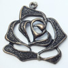 Pendant, Zinc Alloy Jewelry Findings, 27x36mm, Sold by Bag