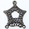 Connector, Zinc Alloy Jewelry Findings, 30x33mm, Sold by Bag