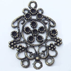 Connector, Zinc Alloy Jewelry Findings, 28x36mm, Sold by Bag