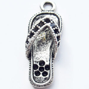 Pendant, Zinc Alloy Jewelry Findings, 9x27mm, Sold by Bag