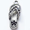 Pendant, Zinc Alloy Jewelry Findings, 9x27mm, Sold by Bag