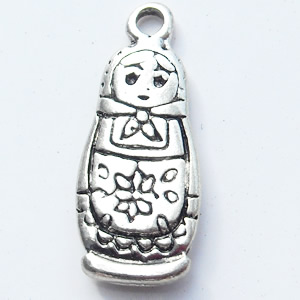 Pendant, Zinc Alloy Jewelry Findings, 8x20mm, Sold by Bag