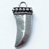 Pendant, Zinc Alloy Jewelry Findings, 12x27mm, Sold by Bag
