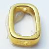 Beads, Zinc Alloy Jewelry Findings, 11x16mm, Sold by Bag