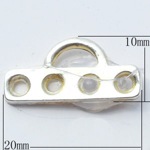 Connector, Zinc Alloy Jewelry Findings, 20x10mm, Sold by Bag