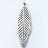 Pendant, Zinc Alloy Jewelry Findings, Leaf, 9x34mm, Sold by Bag