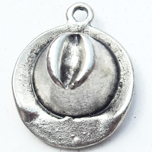 Pendant, Zinc Alloy Jewelry Findings, 13x14mm, Sold by Bag