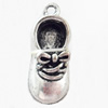 Copper Pendant Jewelry Findings Lead-free, Shoes, 7x17mm, Sold by Bag