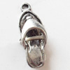 Copper Pendant Jewelry Findings Lead-free, Slipper, 7x20mm, Sold by Bag